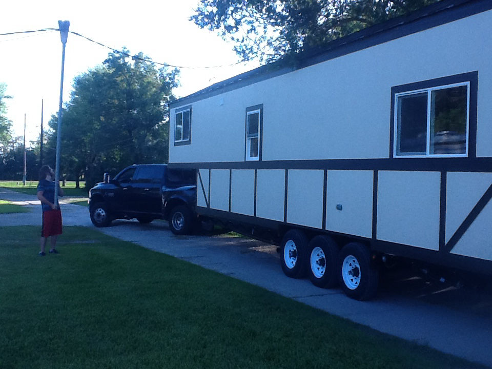 Another successful tiny house delivery.